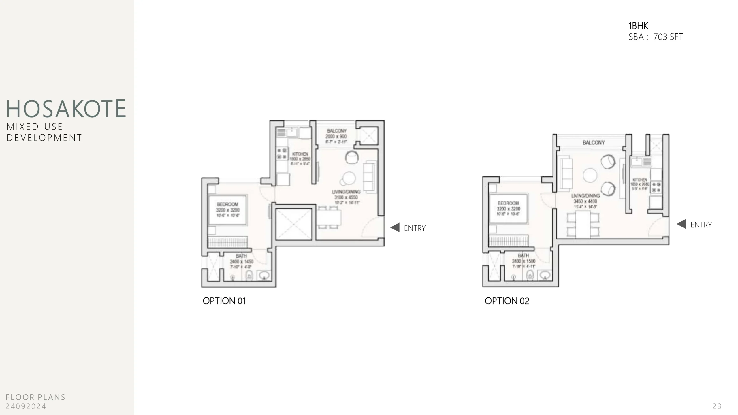 sobha one world 1 bhk floor plan